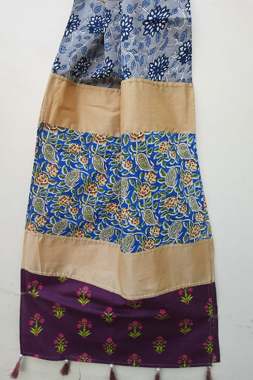 MULTICOLOR DESIGNER STOLE WITH TASSELS