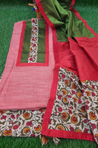 Designer dupatta cotton patck work dress material