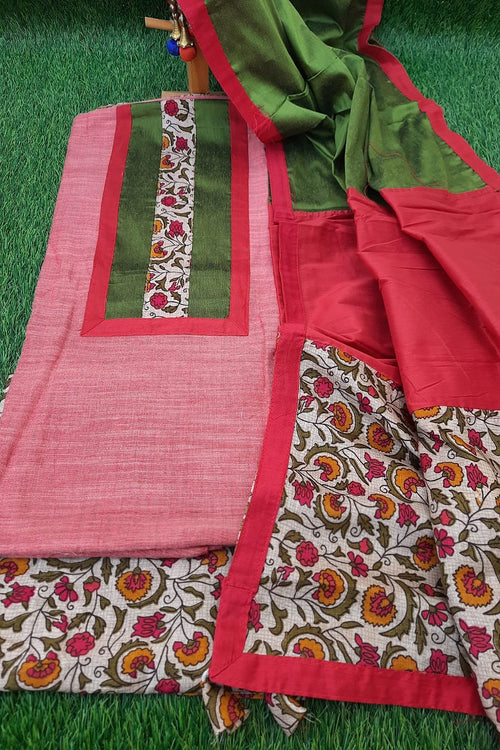 Designer dupatta cotton patck work dress material